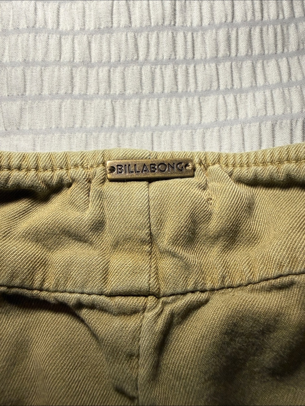 Billabong Olive Drawstring Casual Shorts - Picture 4 of 4